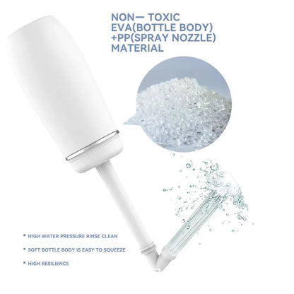 Portable Bidet for Travel Friendly Handheld Personal Peri Bottle 400ml Convenient Leakproof Design Personal Hygiene Cleaning