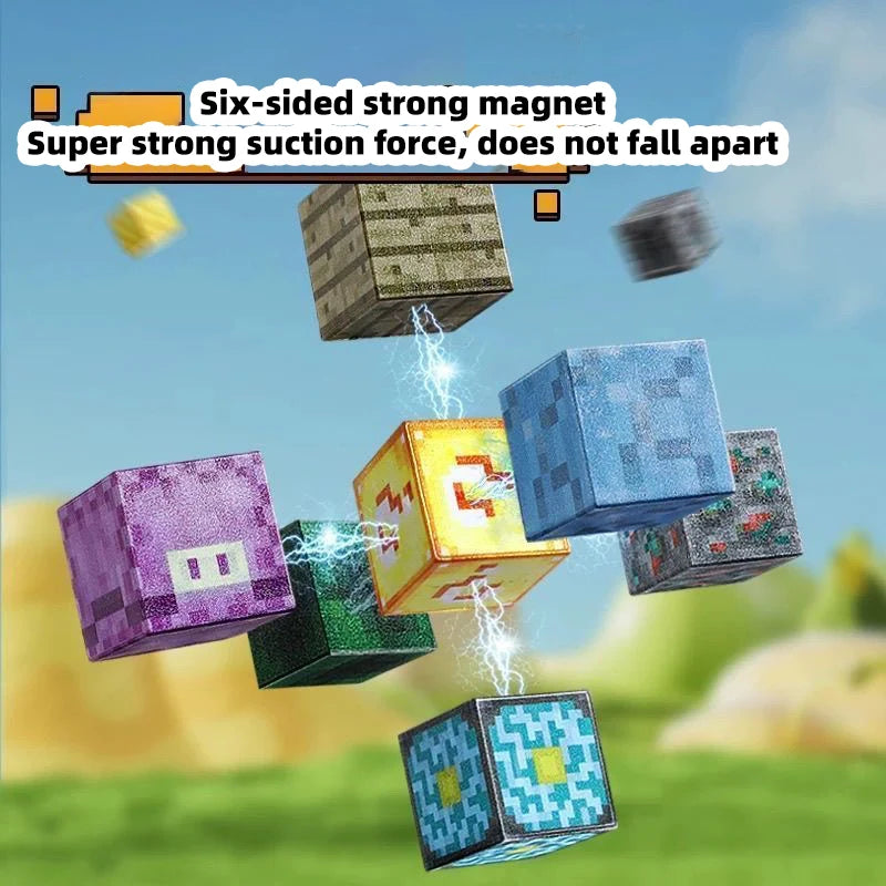 TNT Building Block Storage Box, Magnetic Building Blocks Toy, Building Block Set, Children's DIY Assembly Toy Building Blocks,