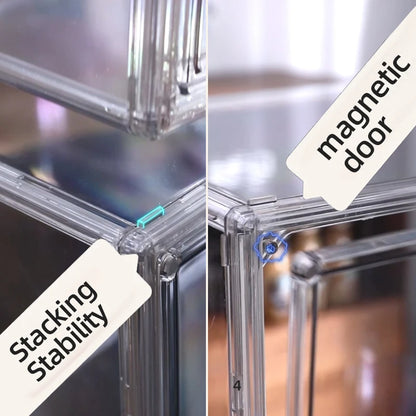 Multifunctional Foldable Storage Box Organizer for Figurines, Jewelry, Makeup, Blind Box, Bag Display – Super Big Acrylic Case