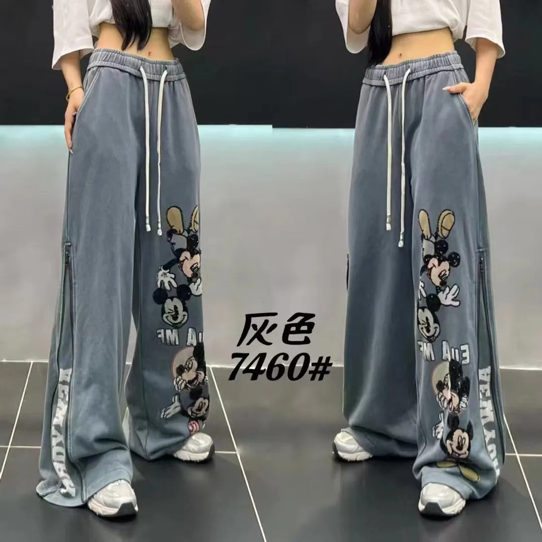 Original Design Sense Long Slacks 2025 Autumn New Fashionable Loose Casual Pants Ladies With Draped Straight Wide-Leg Trousers