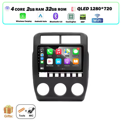 Car Radio Multimedia Video Player GPS Navigation QLED Touch Screen For Lada Niva 2021 - 2023 Android 16 Auto Wireless Carplay