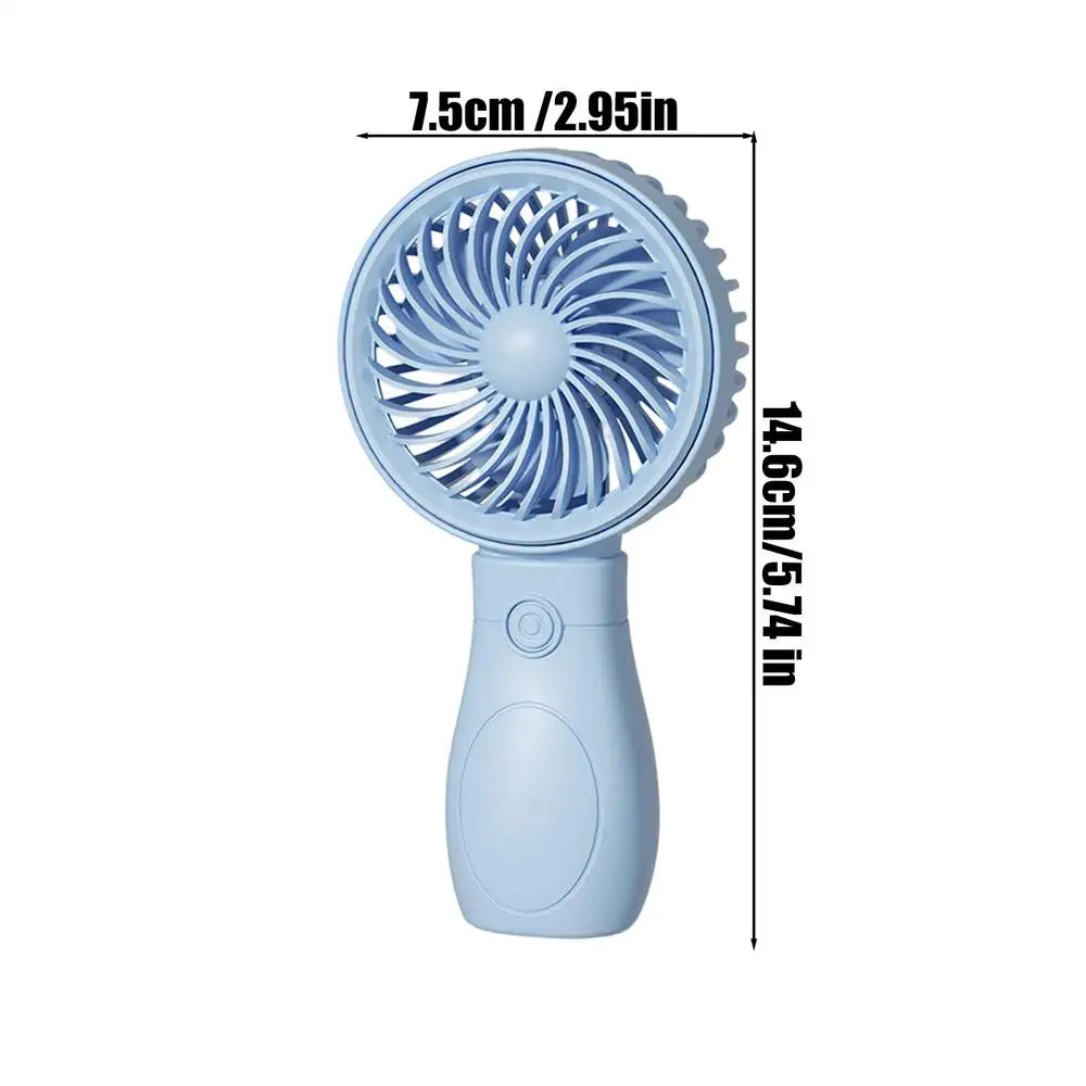 Portable Fan Convenient Mini Pocket Fan for Summer Outdoor Travel Home Offic Handheld Fan Lightweight Rechargeable