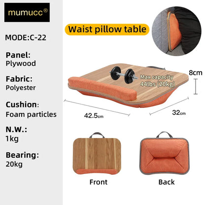 MUMUCC Study Table Bed Desk Student Dormitory Bedroom Laptop Desk Pillow Small Table Applicable To Students Etc