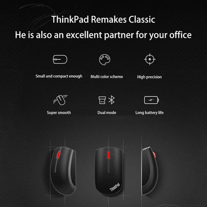Mouse Lenovo ThinkPad Office Mouse 4Y50Z21427 Black Bluetooth + Wireless Dual-Mode Mouse