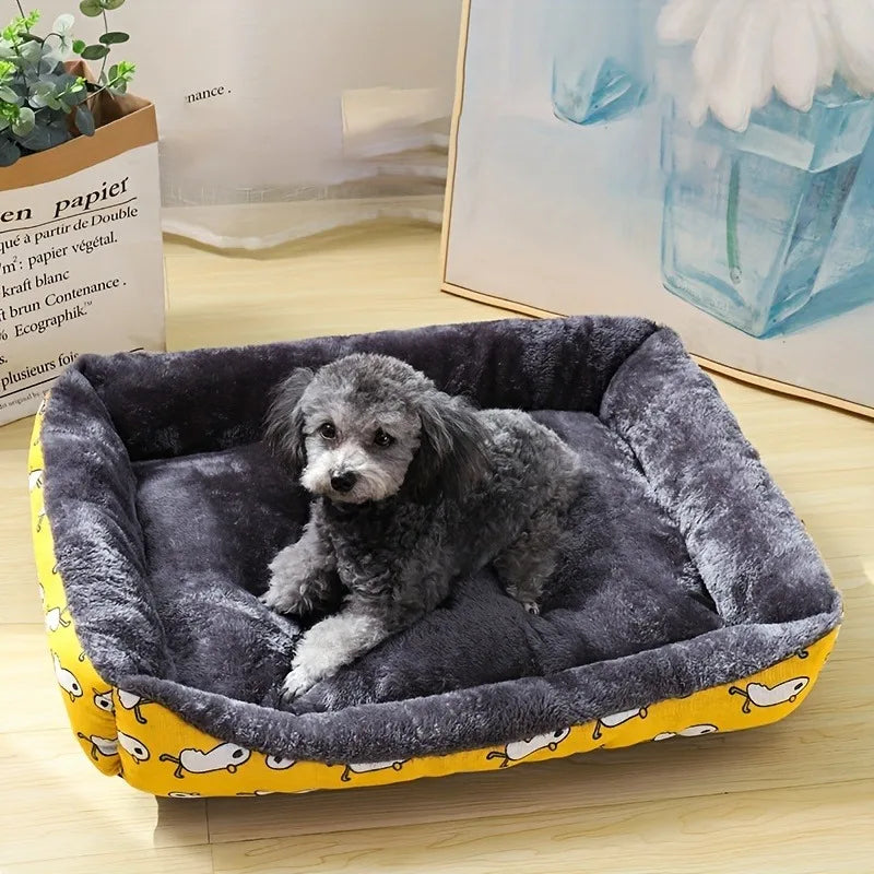 Pet dog bed, sofa cushion, seasonal pet supplies, soft and comfortable supplies, large, medium, and small household cat beds