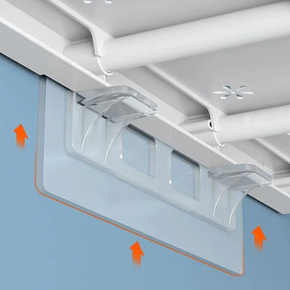 6/12pcs Wardrobe Divider Brackets Non-Marking Sticky Kitchen Cabinet Divider Brackets Anti-Side Slip Layer Support Brackets
