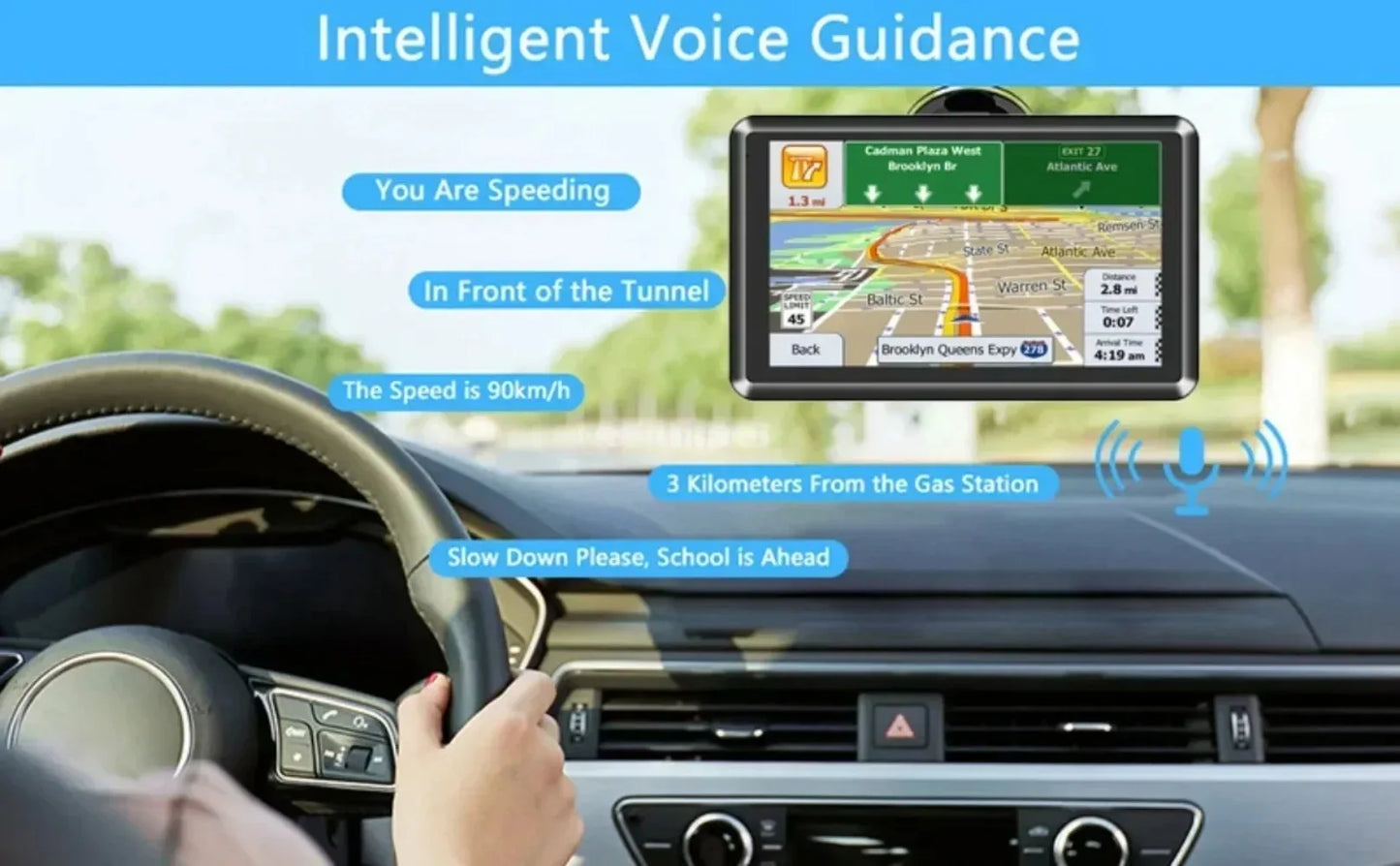 Car GPS Navigation System 5/7/8-inch Touch Screen 8G+256M Multi-functional HD MP3 MP4 Player for Cars And Trucks