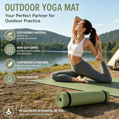 1PCS Exercise Yoga Mat Foldable Pilates Fitness Mat Thickened Comfortable Foam Workout Mat  Portable Travel Fitness Exercise Pad