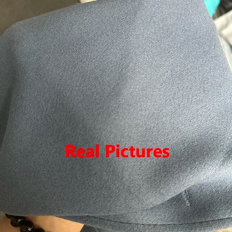 Autumn Winter Women Casual Jacket Woolen Blends Coats Female Korean Mid-Long Coat Girls Fashion Slim Baggy Clothes