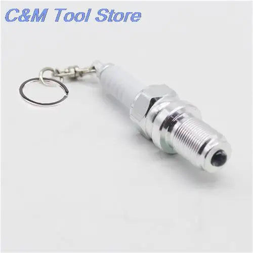 1Pcs New Arrival Casual LED Auto Key Chain Spark Plug Auto Key Chain Keychain Car Parts Keyring Approx.60mm/2.37"