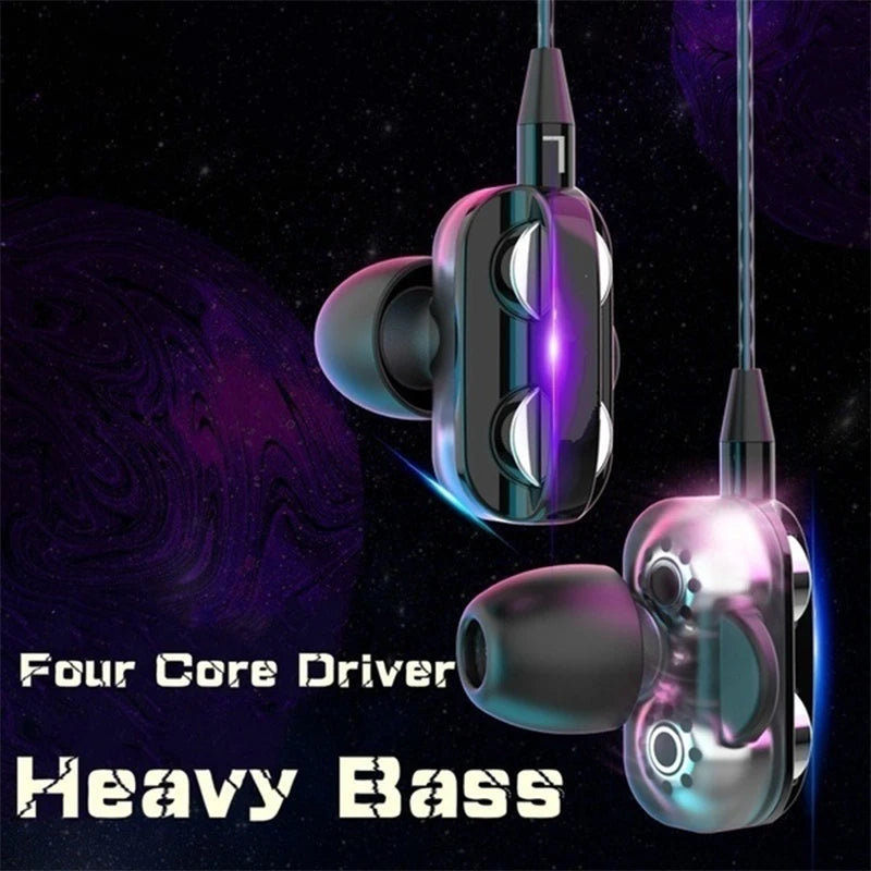 In Ear Stereo Earphone For iPhone Xiaomi Huawei Android Noise Canceling Design Running Gaming Audio Accessories Heavy Bass Sound