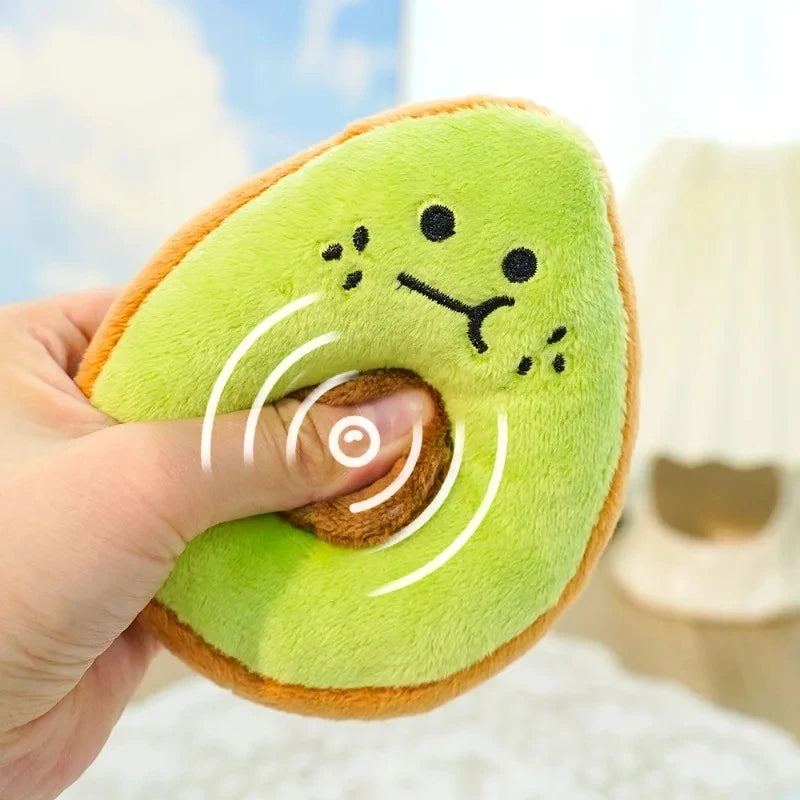 Pet plush toy,  sound-making, teeth grinding, teeth cleaning, boredom relief, for small dogs, cats, durable chew toy, 1 piece