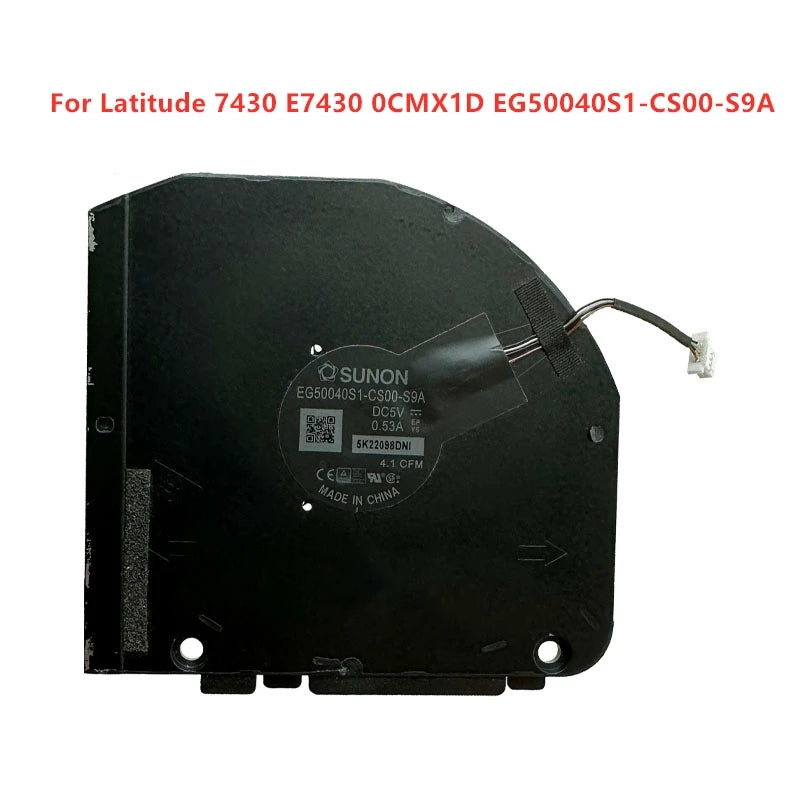 Brand New Original Laptop CPU GPU Cooling Fan For Dell Latitude 7430 E7430 0CMX1D EG50040S1-CS00-S9A