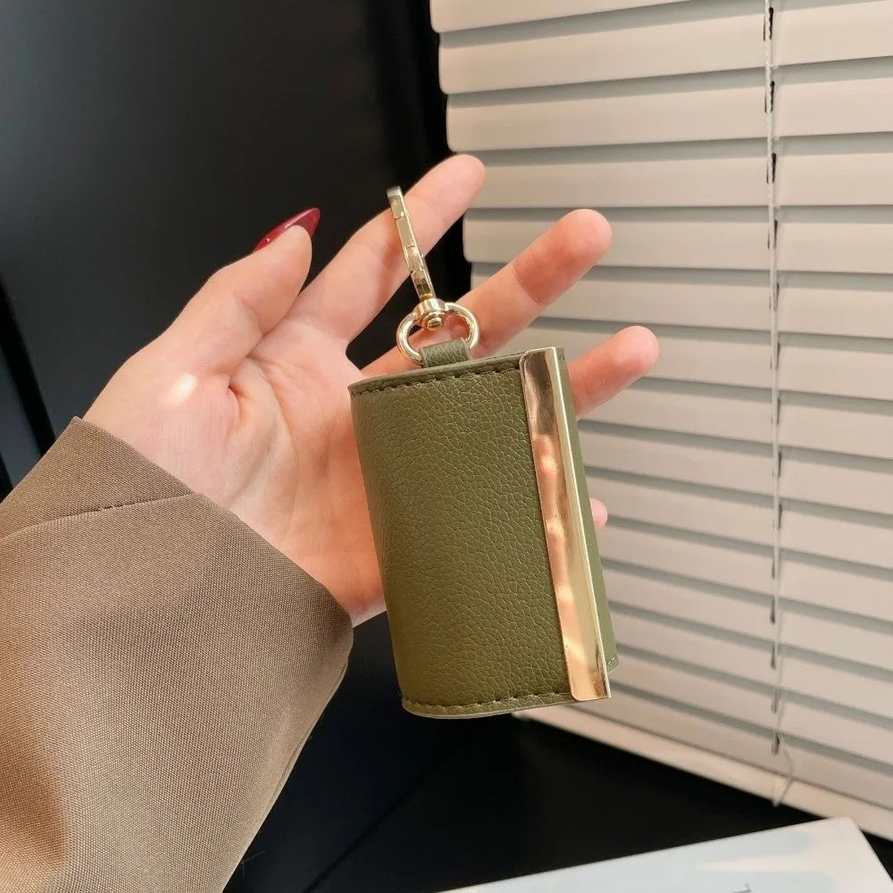 Reusable Mini Keychain Tote Bag Lightweight Eco-Friendly Foldable Shopping Bag Large Capacity Key Ring Expandable Reusable Bag