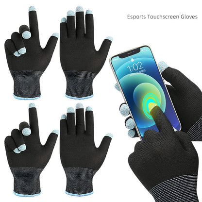 1Pair All Finger Operations Gaming Gloves Providing Accurate Screen Interaction For Mobile Devices For Winter Warmth