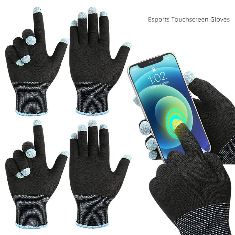 1Pair All Finger Operations Gaming Gloves Providing Accurate Screen Interaction For Mobile Devices For Winter Warmth