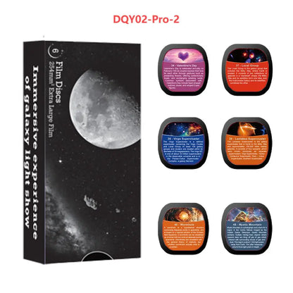 Star Projector Night Light Disc Planetarium Projector Disc 4K HD Galaxy Projector Light Disc - 6 Pack (Projector Not Included)