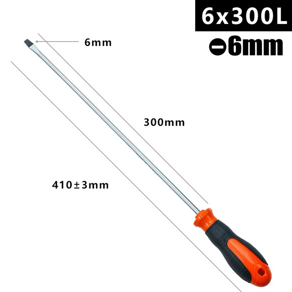 12Inch Long Slotted Cross Screwdriver Screwdriver With Rubber Handle Herramientas Ferramentas Multimeter Multitool Detector