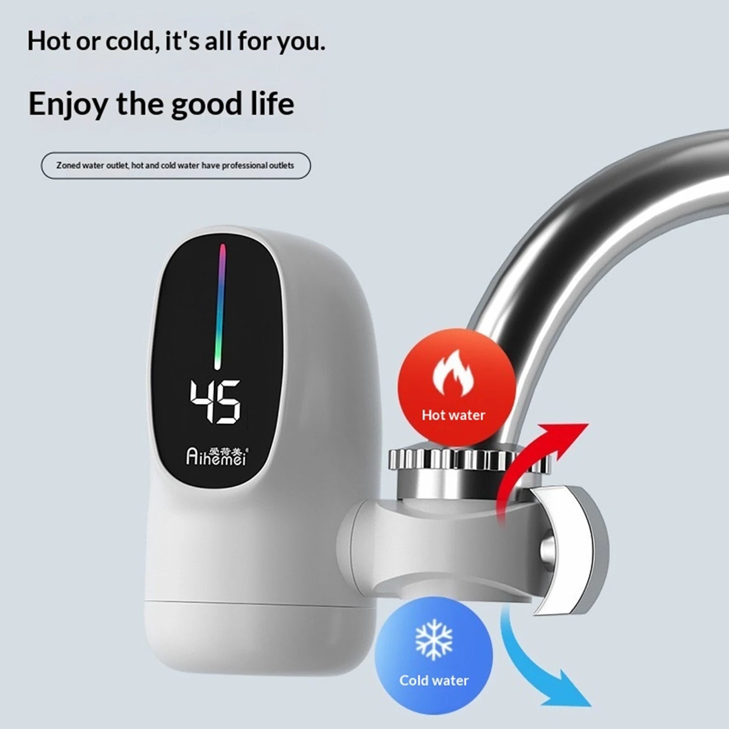 110V Instant Electric Hot Water Faucet Energy Saver Hot Cold Mixer Fast Heating Electric Heater Faucet for Kitchen Sink Bathroom