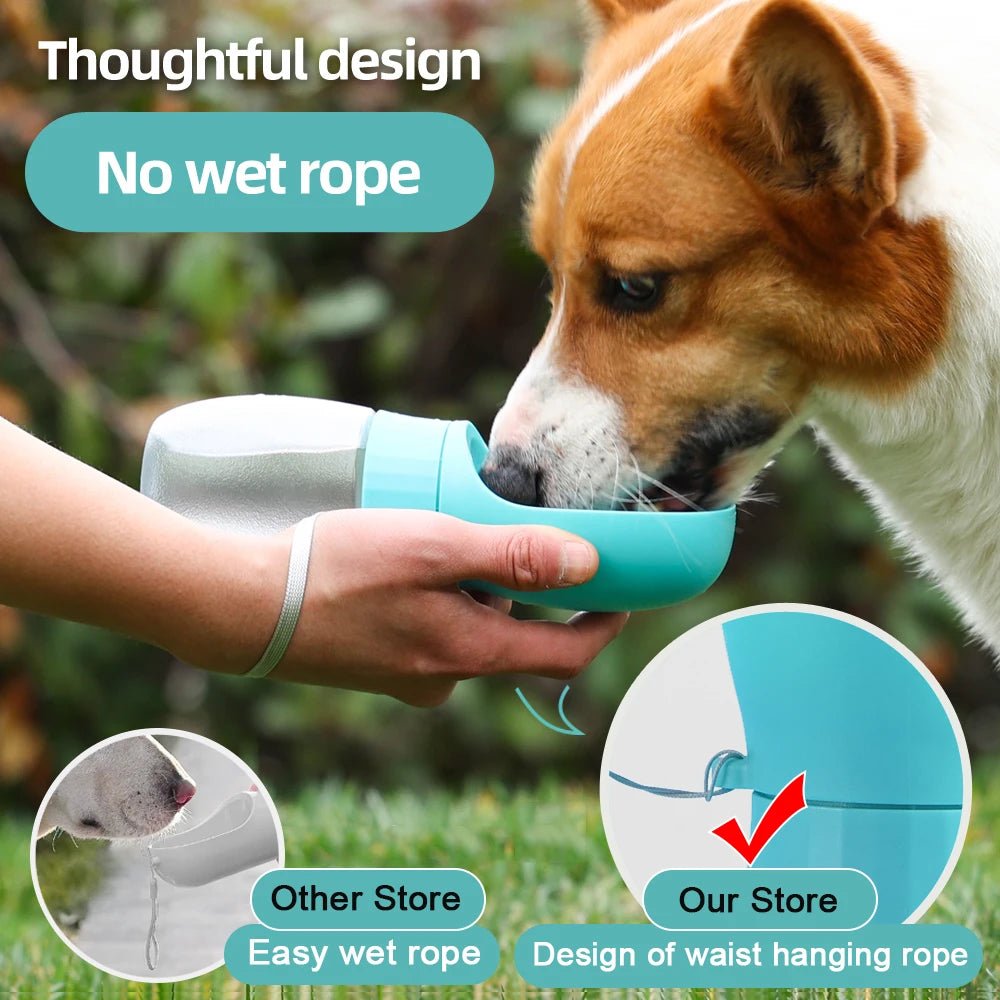 300ml Dog Water Bottle For Small Large Dogs Cat Portable Puppy Cup Outdoor Travel Proof Drinking German Shepherd Pet Supplies