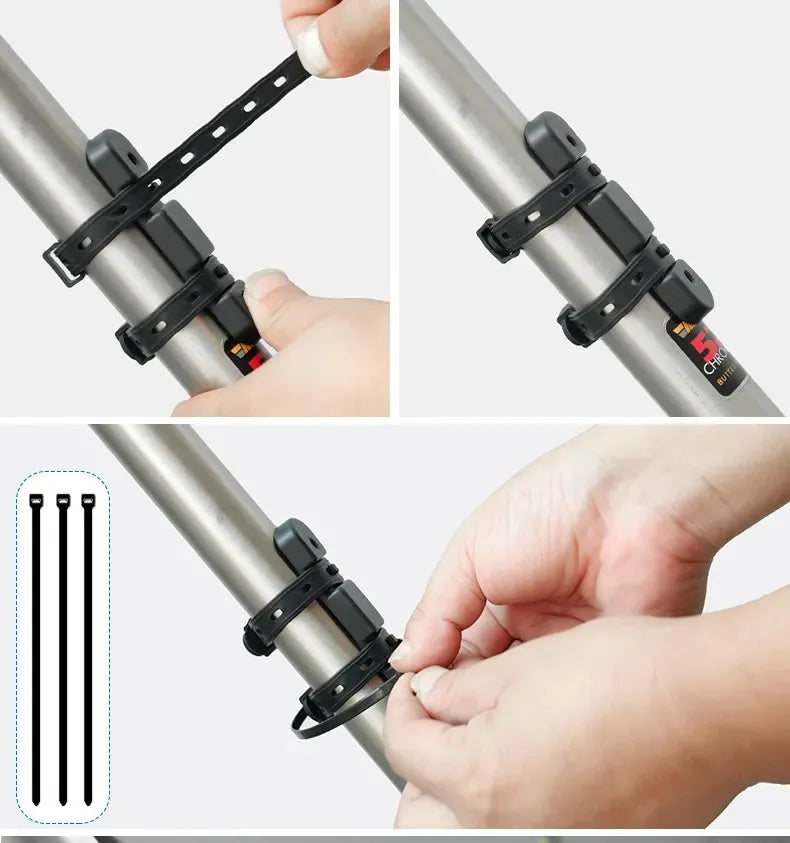 Fahrrad-Flaschenhalter-Adapter, 5 Farben, Silikon-Flaschenhalterungsband, Sattelstütze, Gabel, Rahmen, Mehrfachmontage, Fahrradteile