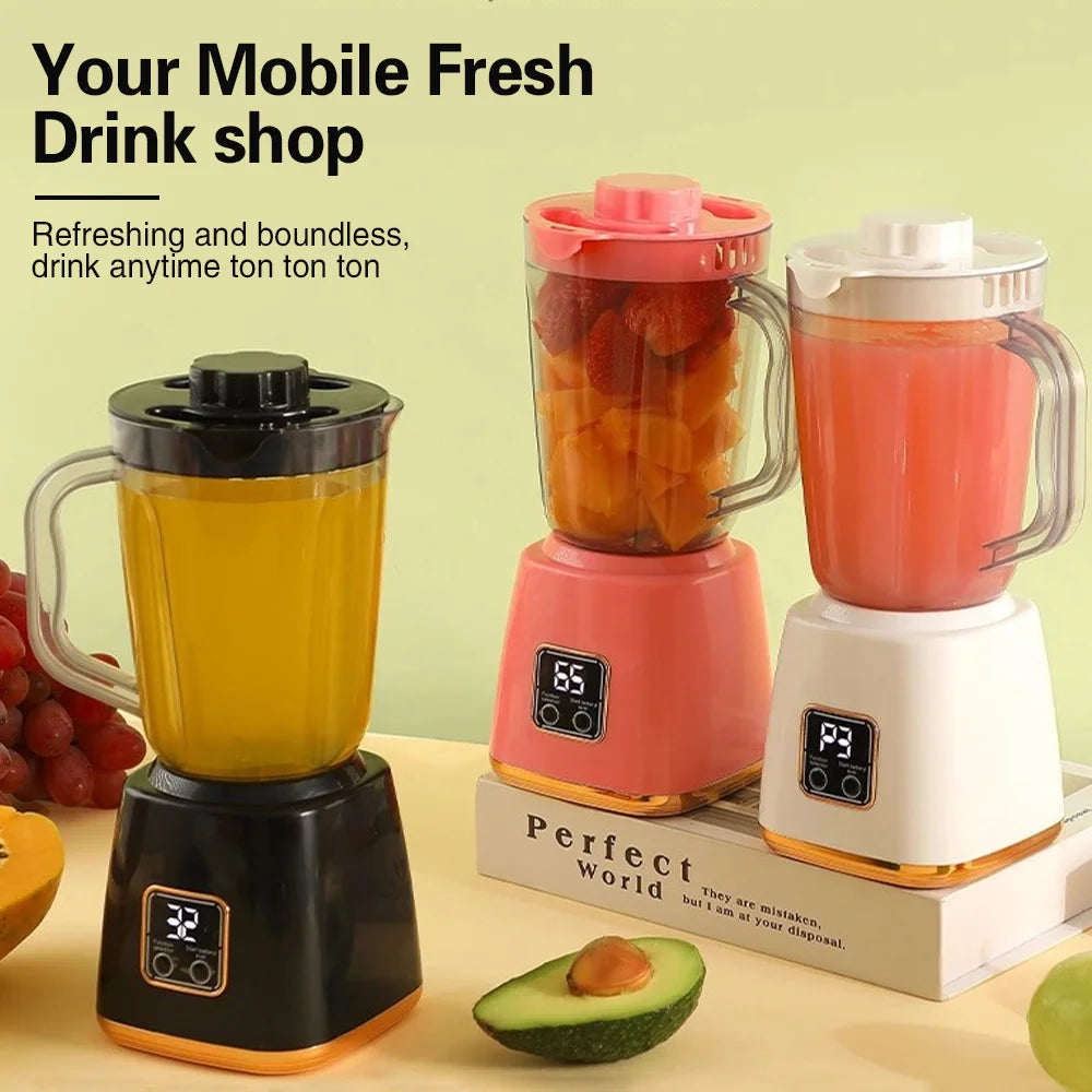 TINSOL Electric Juicer Portable Blender 10 Blades Multifunctional Juice Blender Fresh Juice Smoothie Blender Food Processor