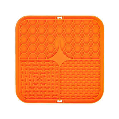 Pet Lick Silicone Mat Dogs Pet Slow Food Plate for Dog Bathing Distraction Silicone Dog Sucker Food Training Dog Feeder Supplies