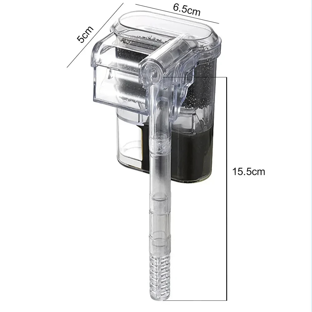 HOMEFISH New Suspended Filter For Fish Tanks, Mini Filter, USB, 2.5W, 250H/L Suitable For Fish Tanks Below 30cm, Aquariums