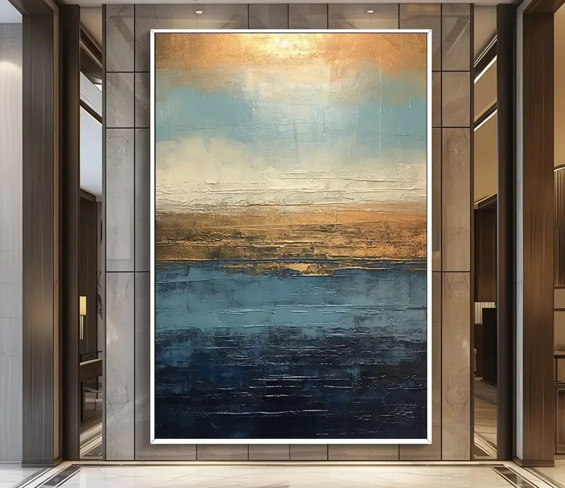 Abstract Texture Oil Painting On Canvas Minimalist Art Large Wall Art Gold Wall Decor Handmade Painting Living Room Decor Gif