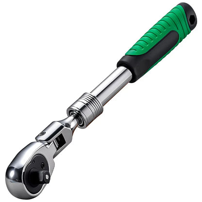 1/4 1/2 3/8 72-Tooth Carbon Steel Wrench Retractable Ratchet Wrench Automatic Quick Release Spanner Multifunctional Hand Tool