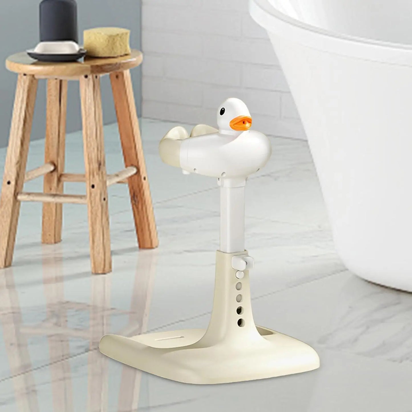 Baby Standing Bath Adjustable Anti Slip Baby Bath Support For Newborn 0-6 Months Infant Children'S Bathing Rack Home