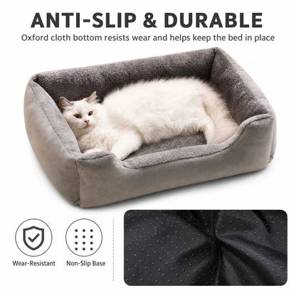 Comfortable Short Cat Bed Warm Comfort Cozy Sleeping Surface Pet Cushion Bed Soft Texture Pet Sleeping Mat Cats Kittens