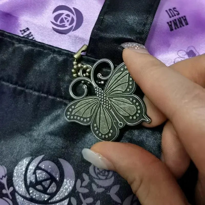 Purple Drawstring Handbags For Women Japan Brand Designer Shoulder Bag Large Capacity Embroidery Fashion Casual Shopper Tote Bag