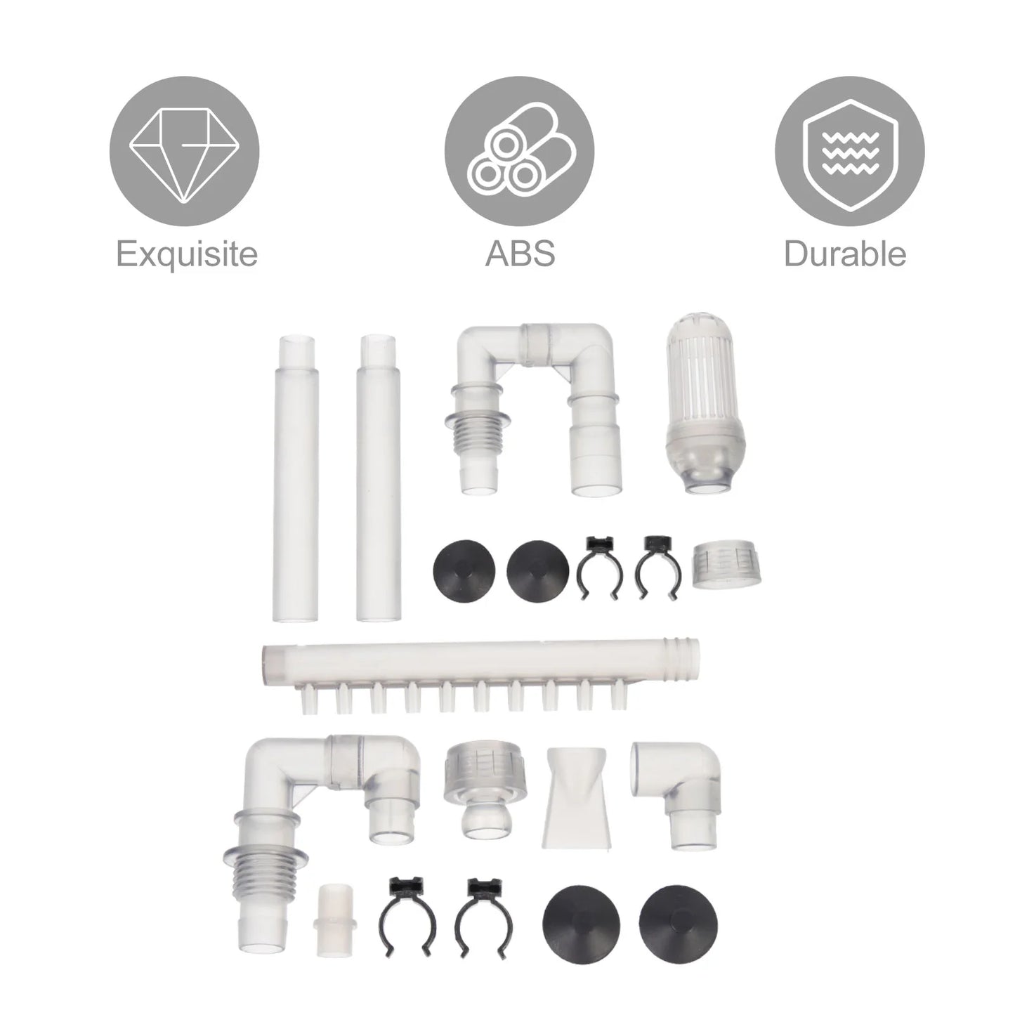 603B Fish Tank Water Pipe Accessories Inflow Outflow Tube Replacement Ceramic Plumbing Fittings Filter Bucket Hose Connector
