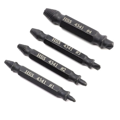 Screw Extractor Drill Bit Damaged Stripped Broken Screw Bolt Remover Extractor Easily Take Out Demolition Tools 4PCS Set