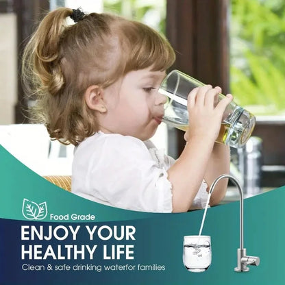 304 Stainless Steel Kitchen Filtered Faucet Direct Drinking Purifier Tap Single Cold Water Sink Faucet Home Water Filtration