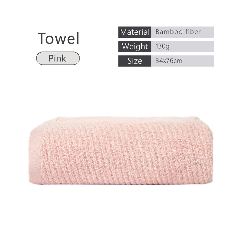 Bamboo Fiber Towels Sets Home Bath Towels for Adults Face Towel Thick Absorbent Luxury Bathroom Towels Hand Towels Quick Drying