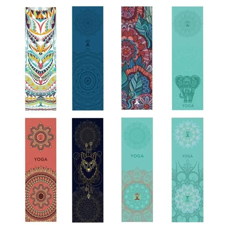 Yoga Cooling Sports Printed Towel 30*100cm Yoga Mat Cover Non-slip Gym Fitness Microfibre Travel Quick Drying Mat Pilates Gift