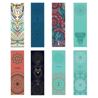Yoga Cooling Sports Printed Towel 30*100cm Yoga Mat Cover Non-slip Gym Fitness Microfibre Travel Quick Drying Mat Pilates Gift
