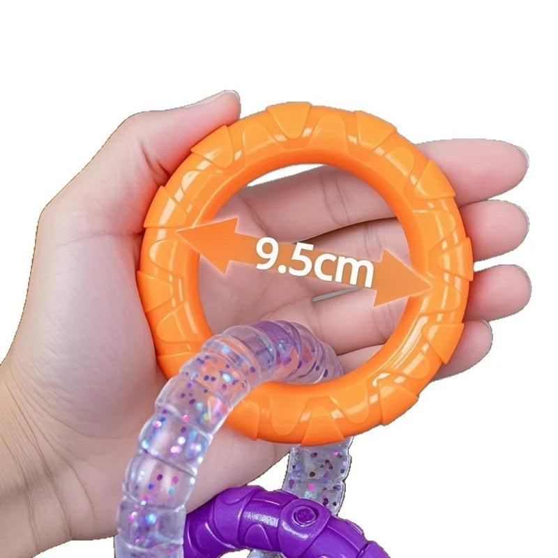 Dog Chew Toy TPR Teeth Cleaning Pet Toys For Small Medium Large Dogs Interactive Bite Resistant 3 Ring Tug Dog Toy Pet Supplies