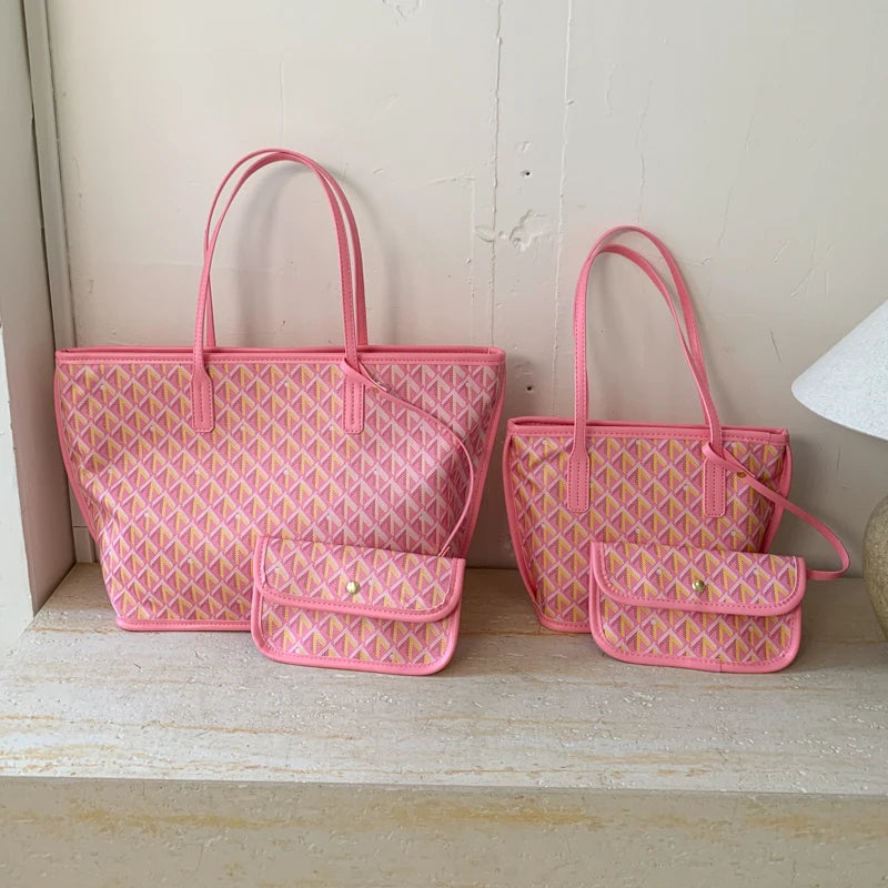 Women's Tote Bag New Simple Double Sided Available Mother and Child Large Capacity Casual Handbag Shopping Bag Tote Bag