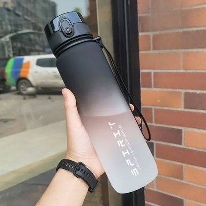 Gradient Water Bottle - 1000ml/500ml/650ml/750ml Capacity Outdoor Camping Drinking Travel Portable Gym Fitness Jugs