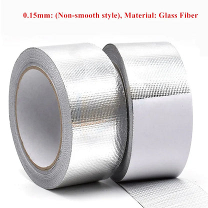 High Temperature Resistance Aluminum Foil Tape Kitchen Pipe Repair Tape Adhesive Sealing Foil Heat Insulation Leak Proof Tape