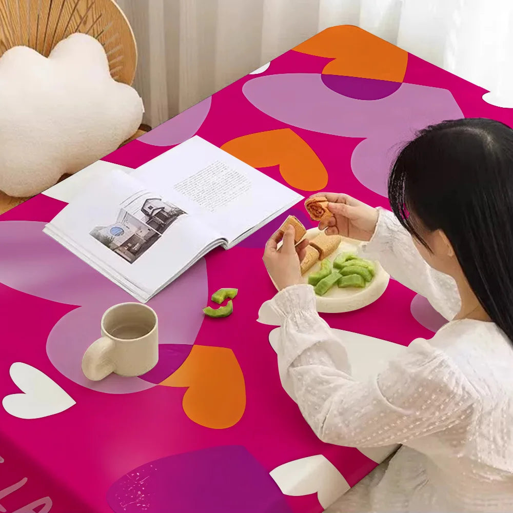 Agatha Ruiz De La Prada Home Tablecloths Dining Decoration And Rectangular Table Accessories Waterproof Cloth Anti-stain