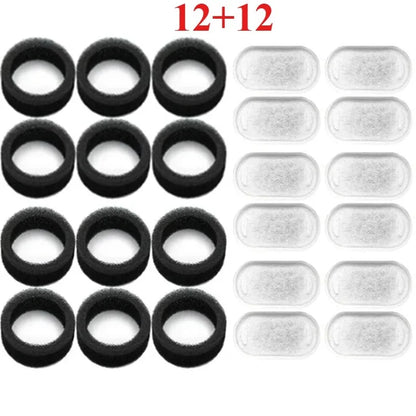 Replacement Filters Cat Water Fountain Filters Element for Stainless Steel Cat Water Fountain Activated Carbon Sponges Filters