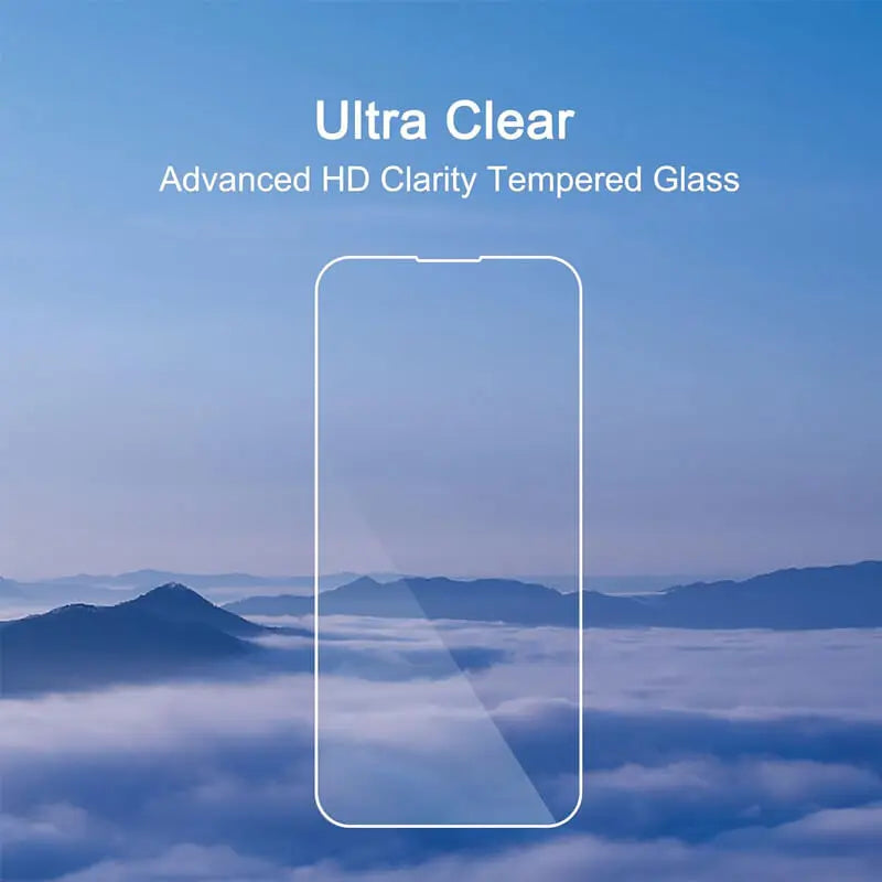 Gehärtetes Glas für iPhone 14 Pro, 15, 16, 17, 13, 12, 11 Pro Max, Displayschutzfolie für iPhone 15 Pro, Glimmerglas für iPhone 13, 14 Pro