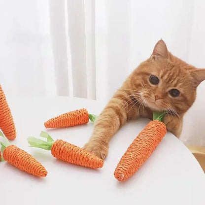 Cat Toy Sound Paper Rope Carrot Hug Cat Fun Anti-Bite Self-relief Cat Stick Cat Scratch Board Pet Supplies