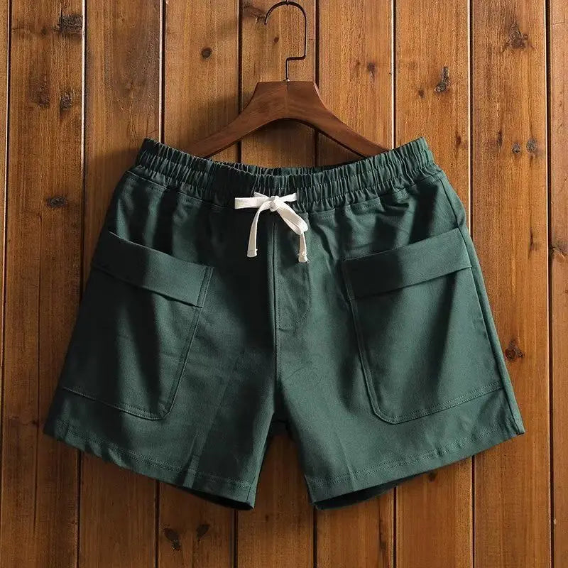 Men's Clothing Breathable Shorts Summer Casual Sports Slim Fit Pure Color Comfortable Lightweight Athletic Trendy