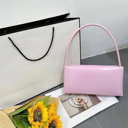 2026 Summer New Women's Underarm Bag Genuine Leather Female Shoulder Crossbody Bags High Quality Cowhide Ladies Simple Handbags