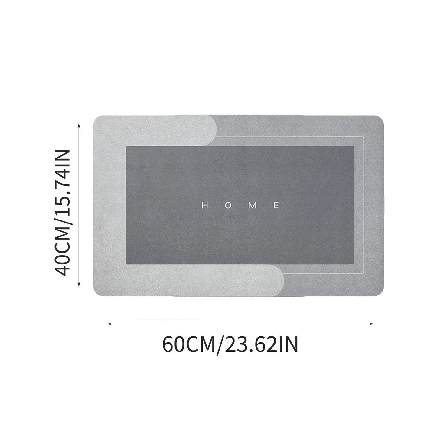 Absorbent Floor Mat Quick Drying Bathroom Mat Non-slip Floor Door Carpet Easy To Clean Home Oil-proof Kitchen Mat
